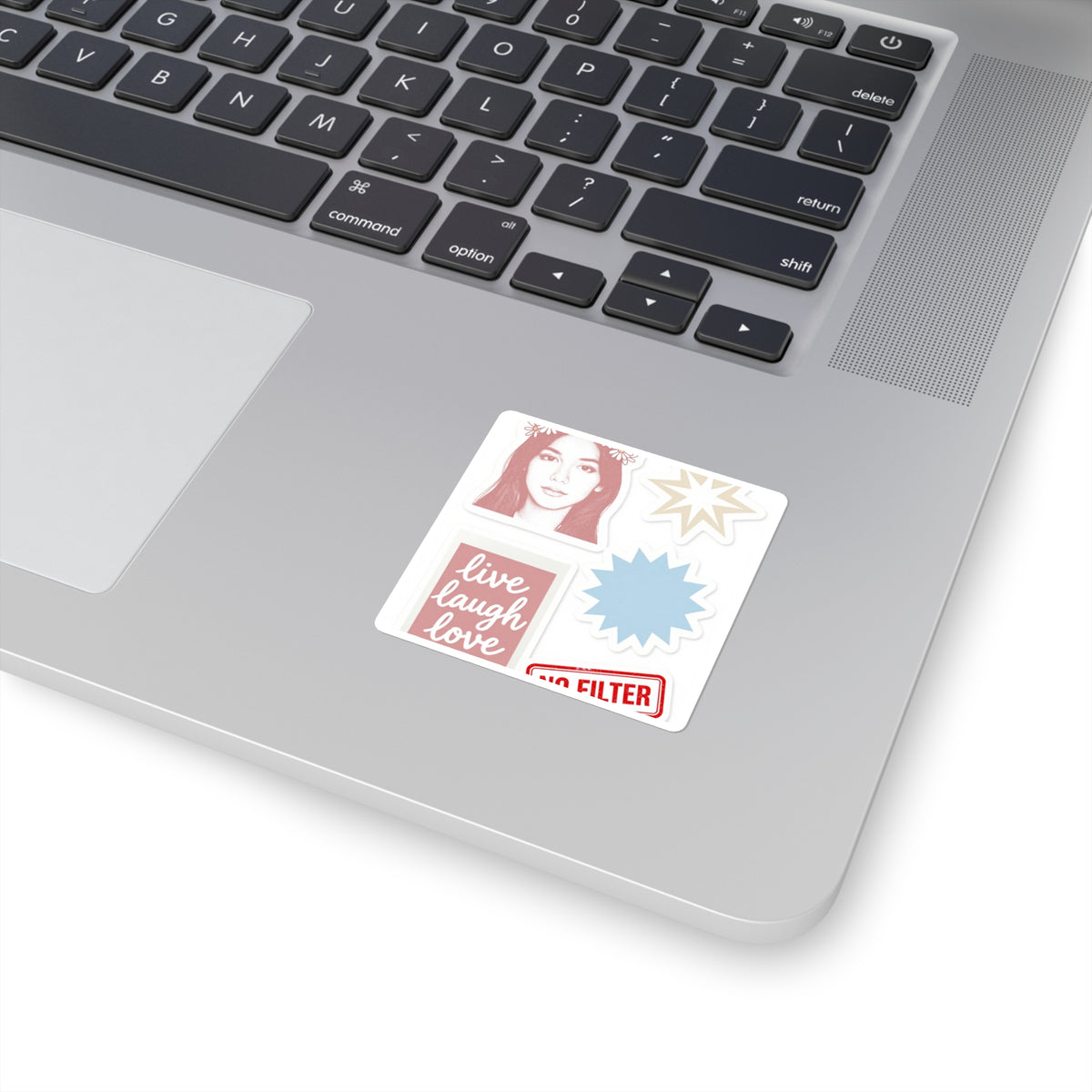 'Live Laugh Love' Flash-Selfie Sticker Sheet, 2016 VSCO Nostalgia