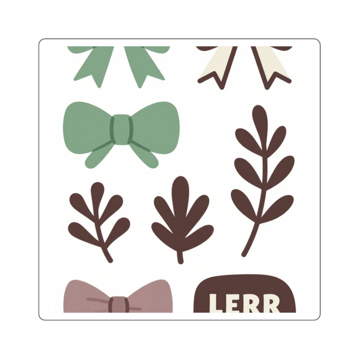 Coquette Bows & Botanicals Kiss-Cut Sticker Sheet, 4x6in