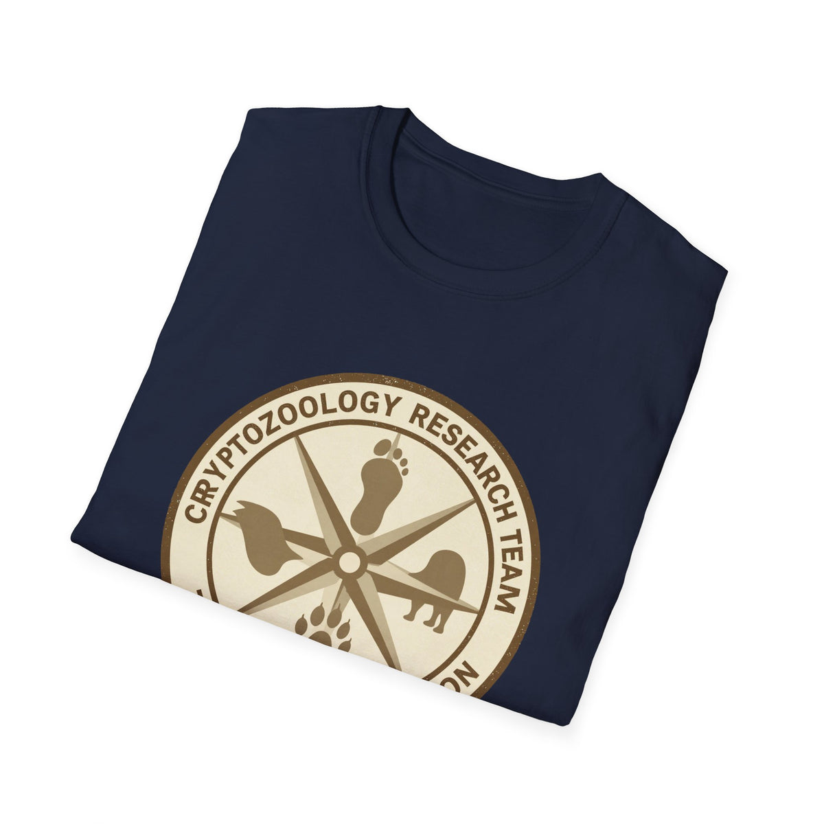 Cryptozoology Research Team Badge Tee, Unisex Softstyle
