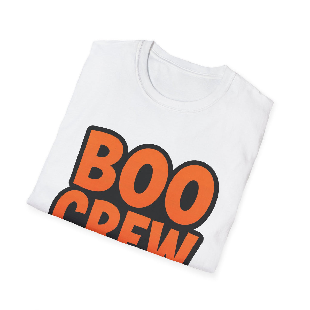 'Boo Crew' Custom Name Matching Halloween Tee, Black Unisex