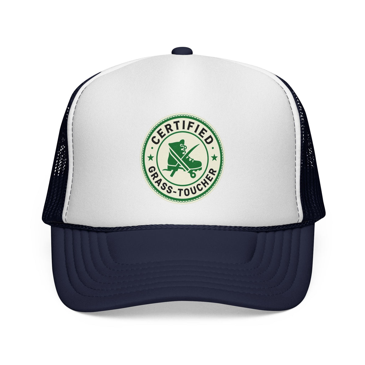 'Certified Grass-Toucher' DTF Patch Trucker Hat - Funny Outdoor Hat
