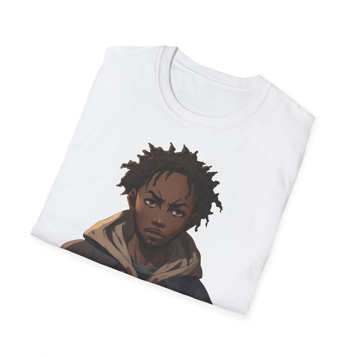 Urban Anime Dreadlocks Hoodie Portrait Graphic Tee - Streetwear