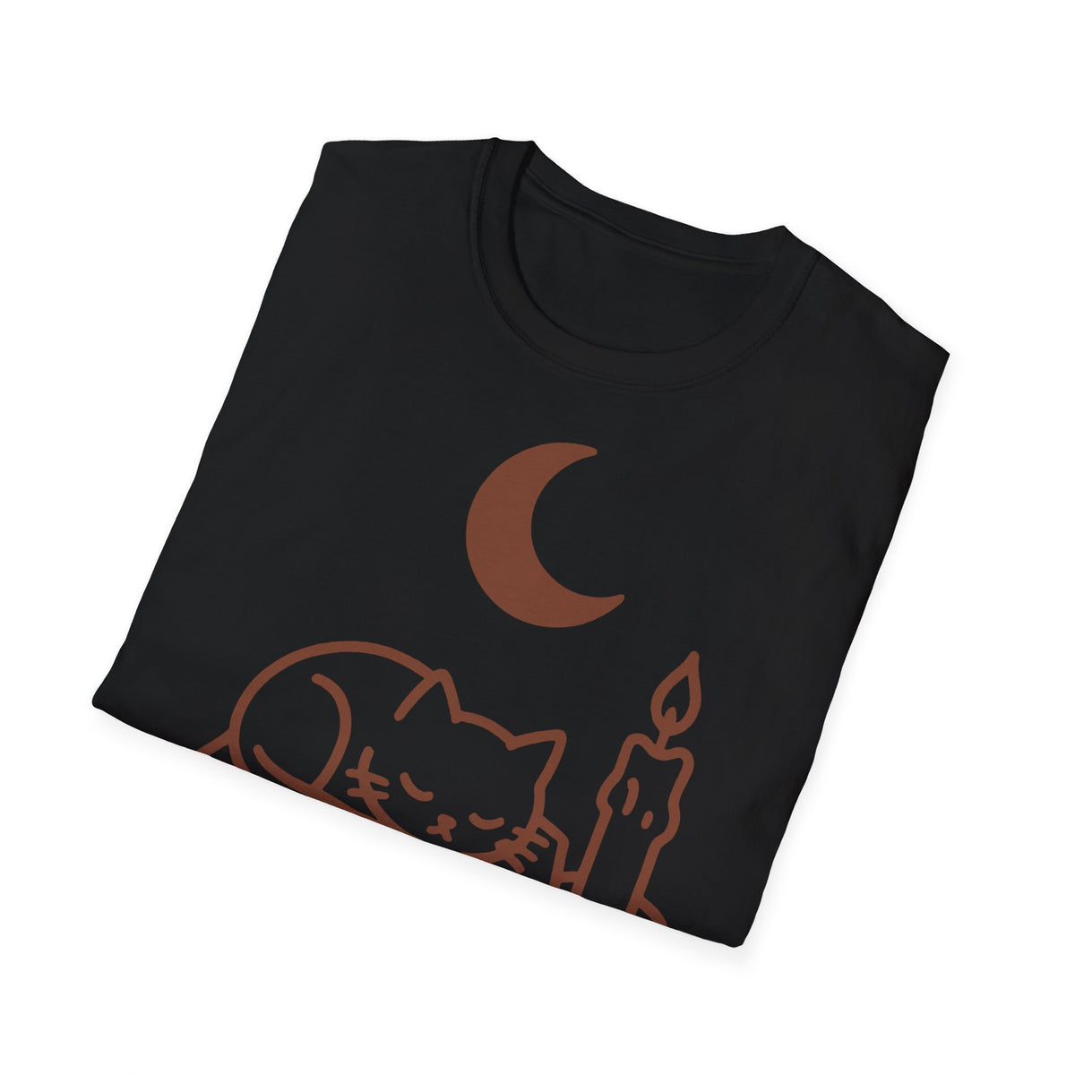 Dark Academia Book & Cat Line-Art Tee, Cozy Bookish Fall Graphic