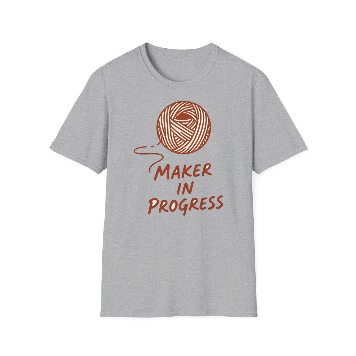 Maker In Progress Yarn Skein Tee – Craft Fair Vendor Shirt