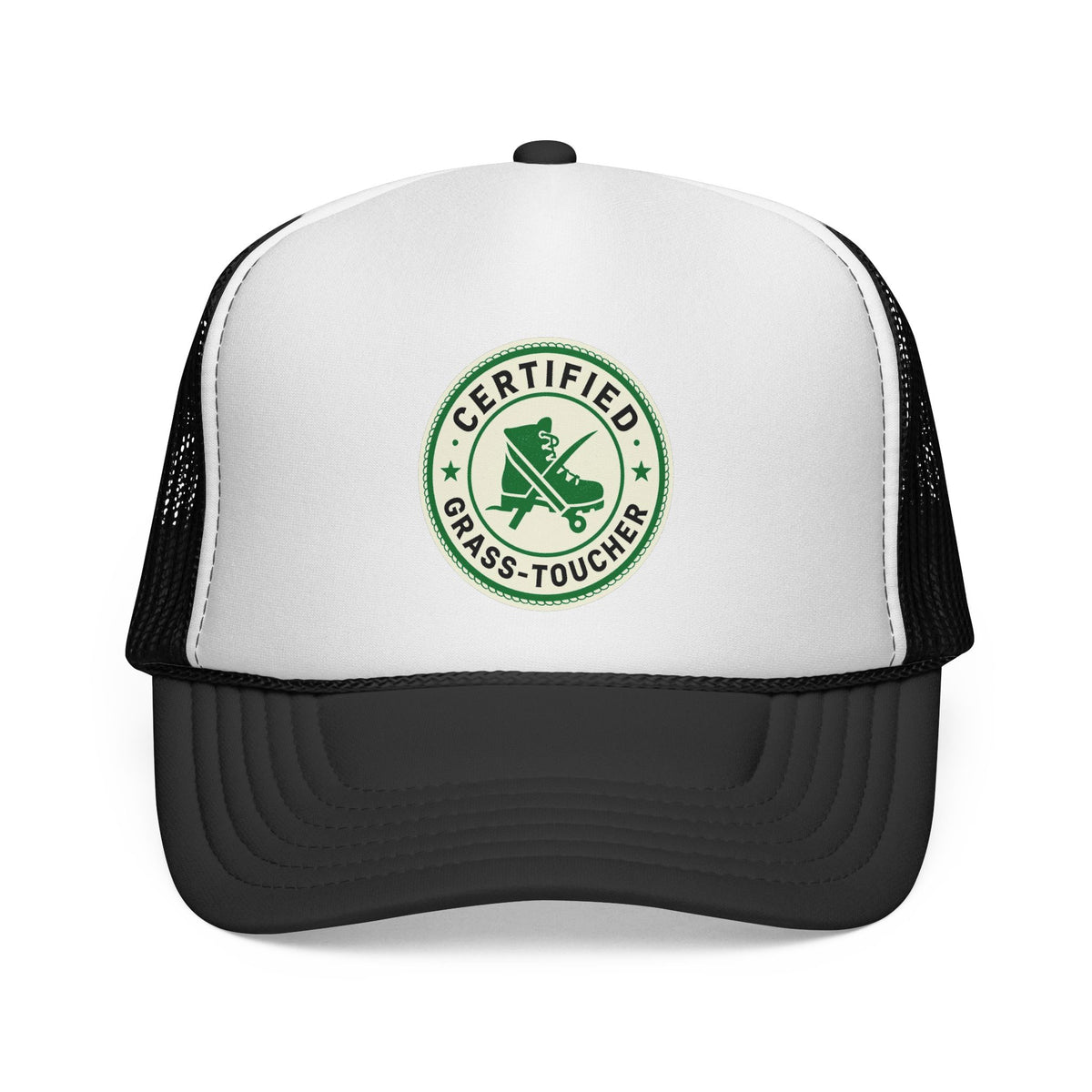 'Certified Grass-Toucher' DTF Patch Trucker Hat - Funny Outdoor Hat