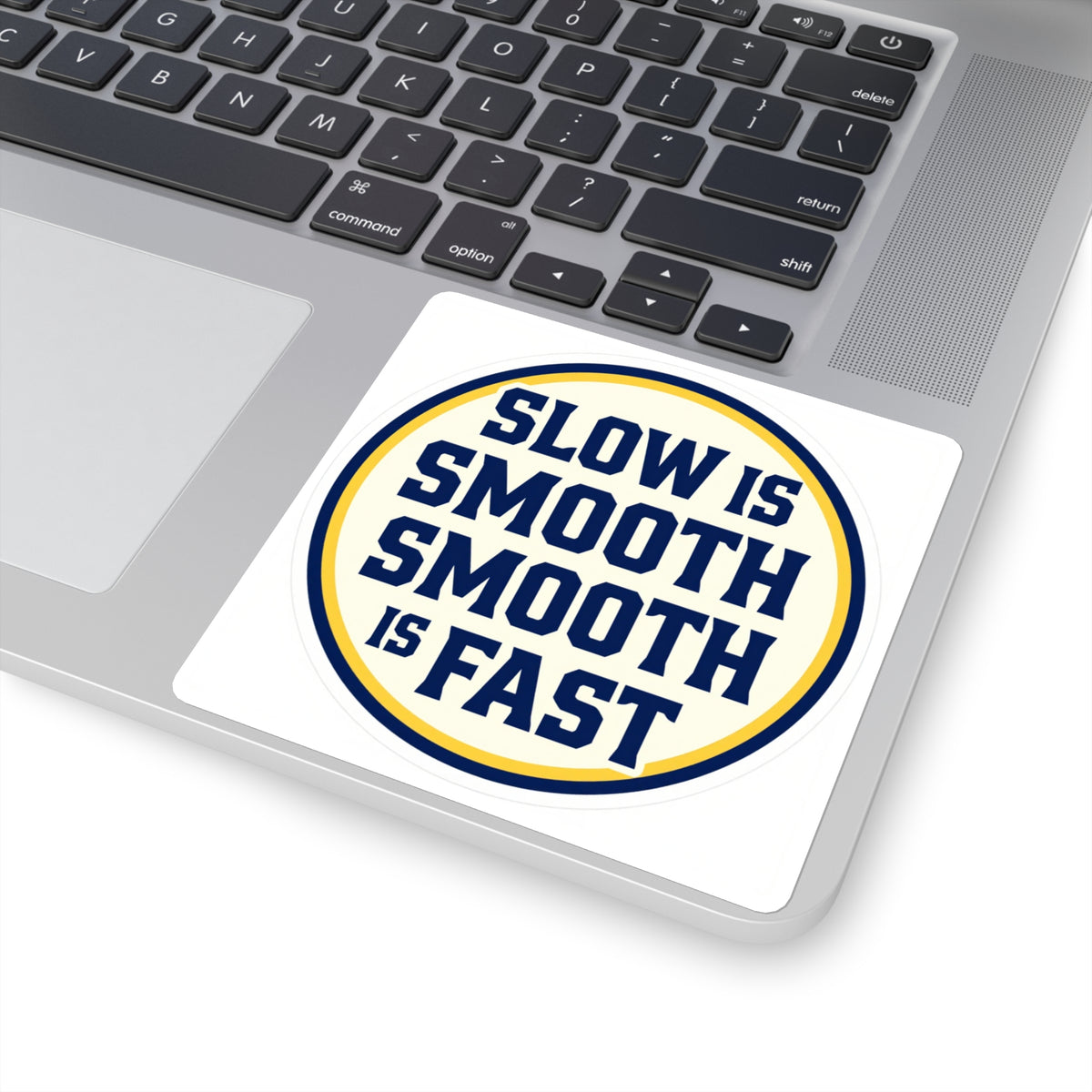 'Slow Is Smooth, Smooth Is Fast' Retro Type Running Sticker
