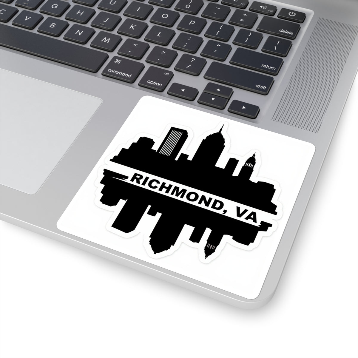 Richmond Skyline Decal - 4in Matte Black Vinyl Sticker, RVA
