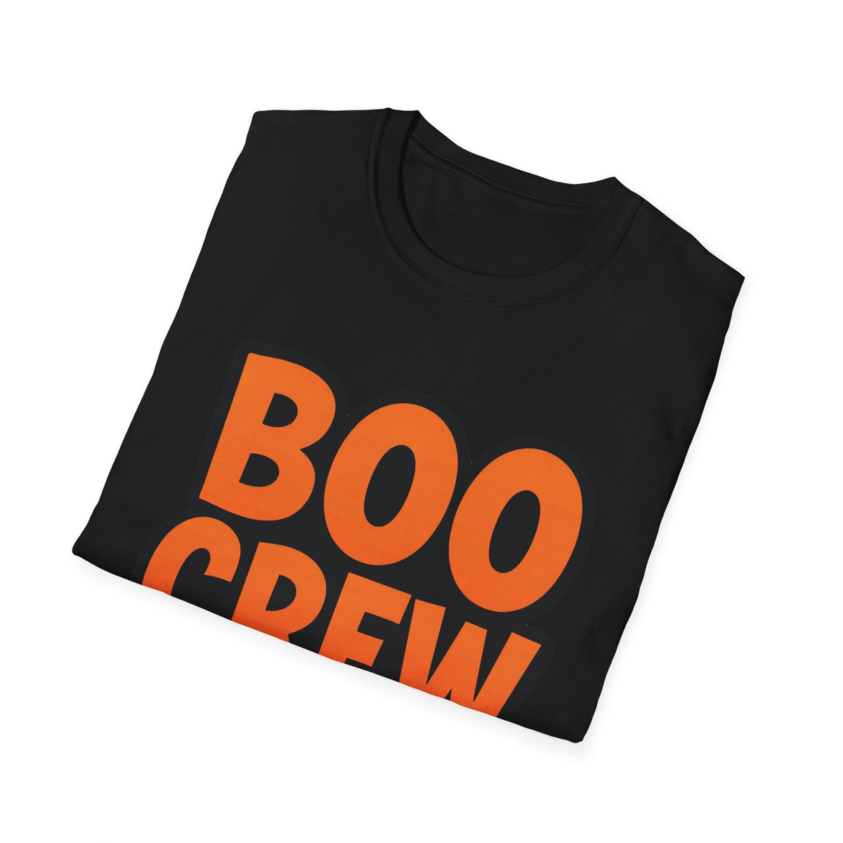 'Boo Crew' Custom Name Matching Halloween Tee, Black Unisex