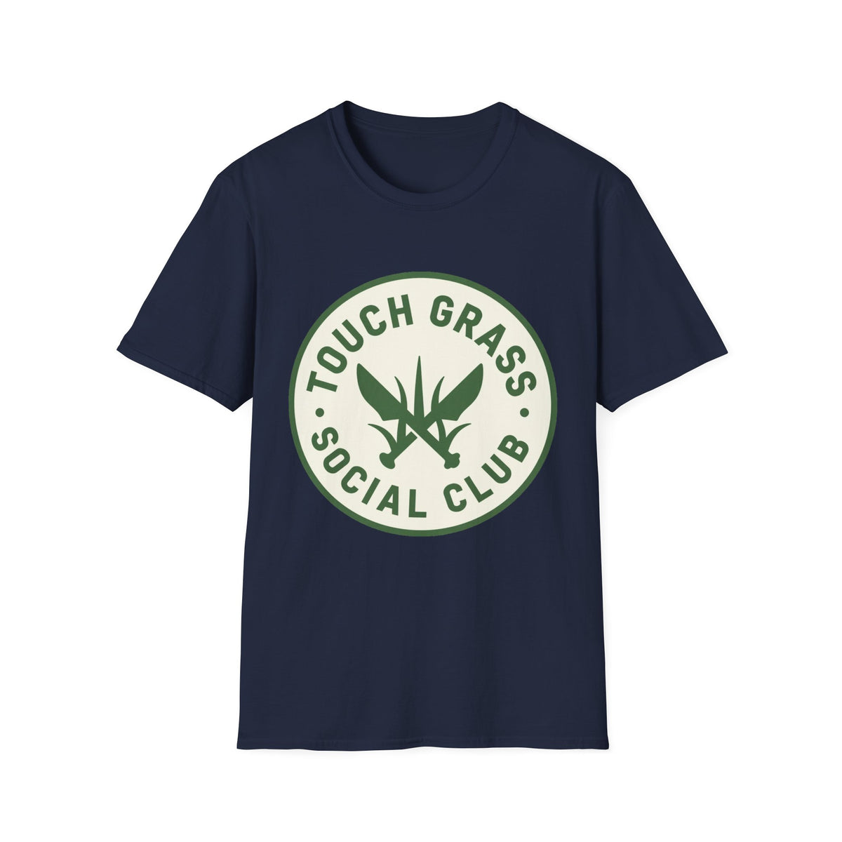 'Touch Grass Social Club' Meme Tee, Unisex Softstyle