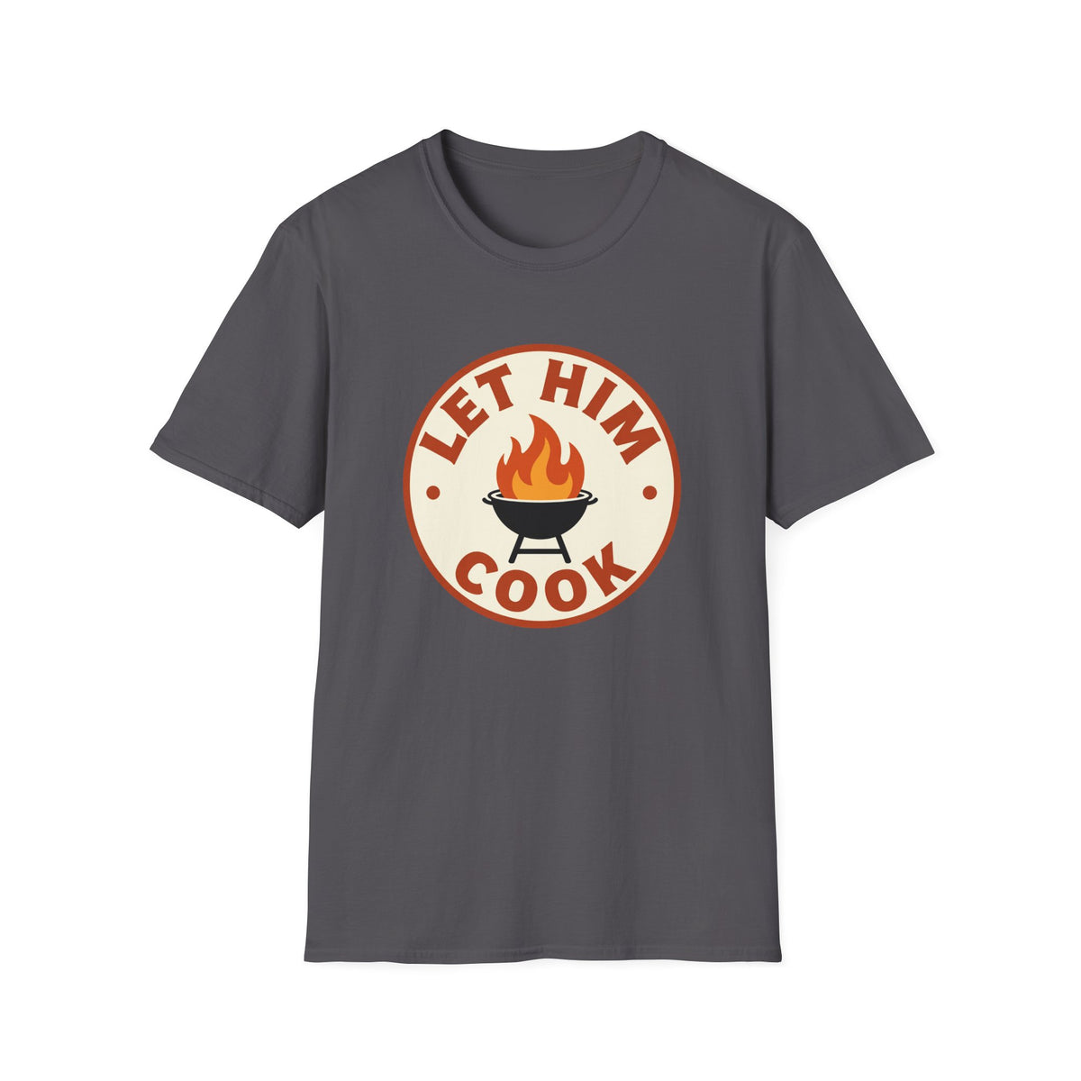 'Let Him Cook' Flame Grill Tee - Funny BBQ Dad Shirt