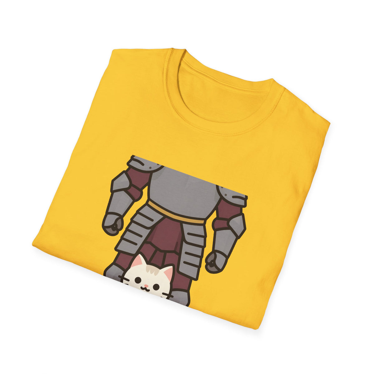 'Tiny Guard, Big Heart' Armored Kitten Knight Unisex Tee