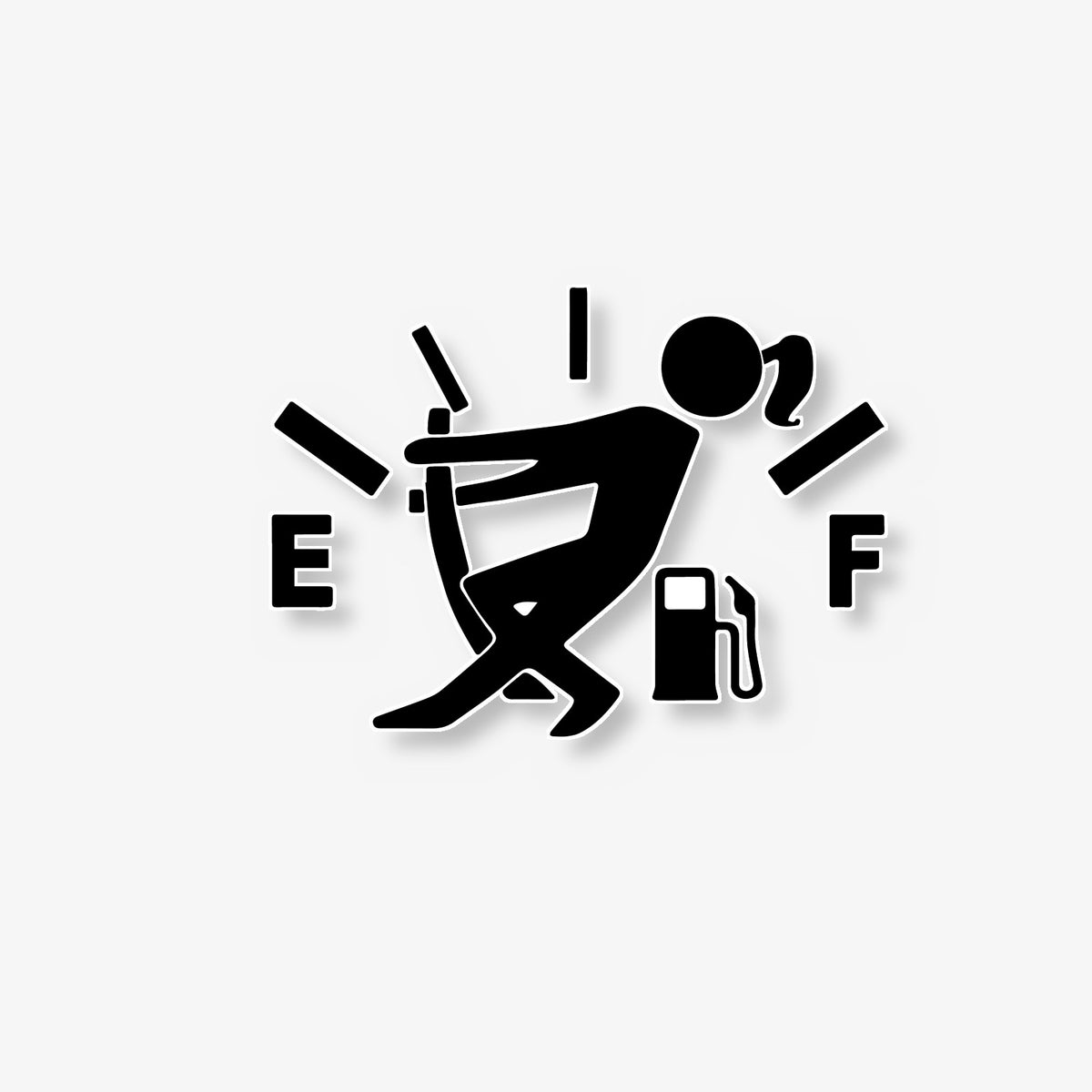 Fuel Pump Service Car Decal -- Laminated
