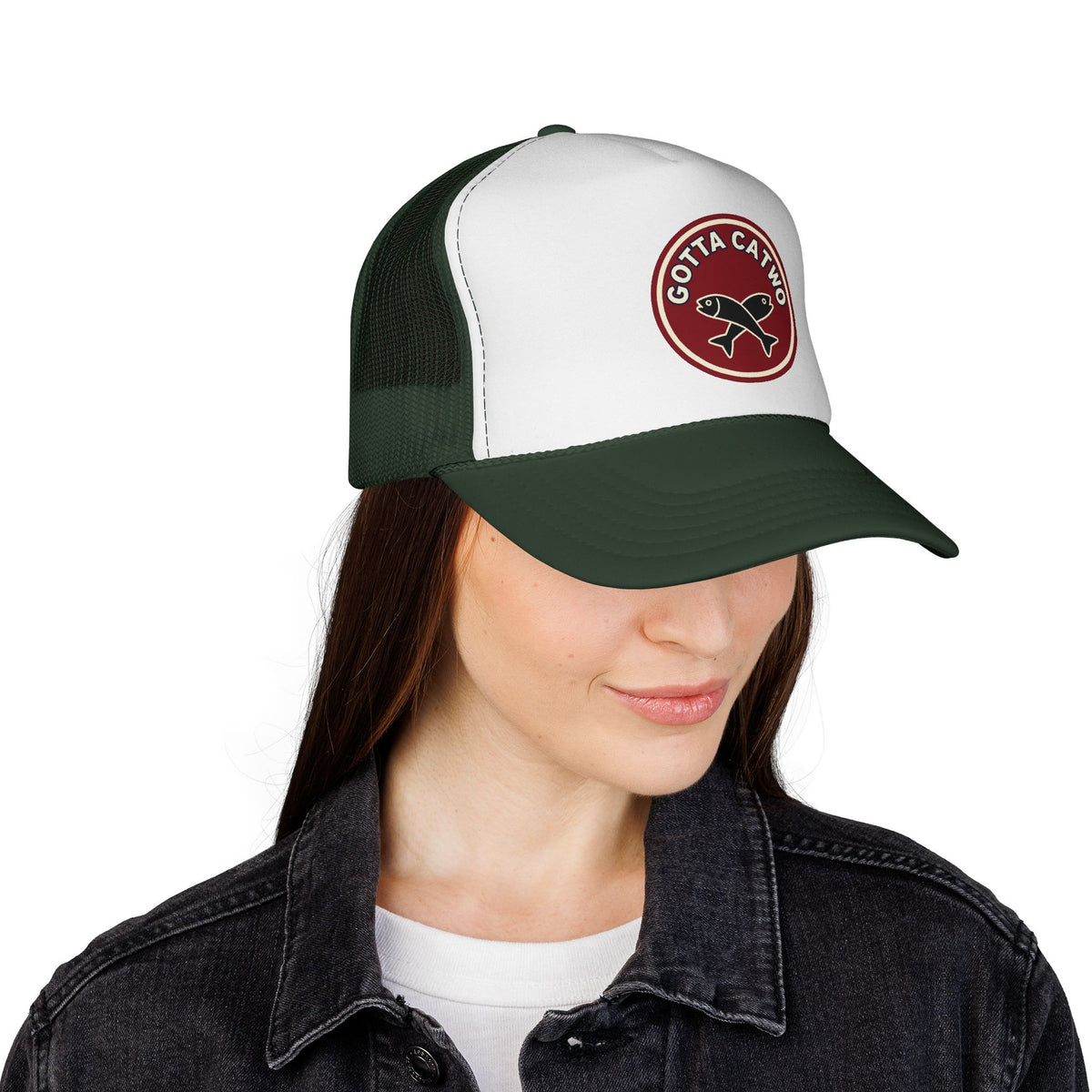 'Gotta Catch Two' Funny Trucker Hat, Meme Snapback Gift