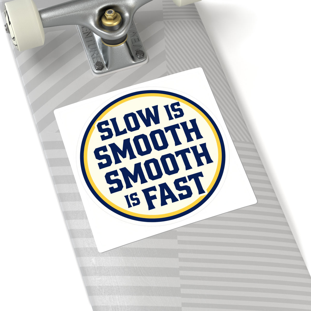 'Slow Is Smooth, Smooth Is Fast' Retro Type Running Sticker