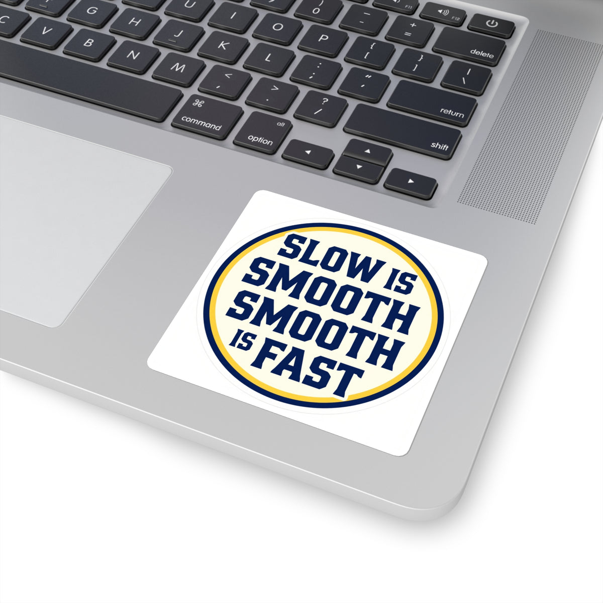 'Slow Is Smooth, Smooth Is Fast' Retro Type Running Sticker
