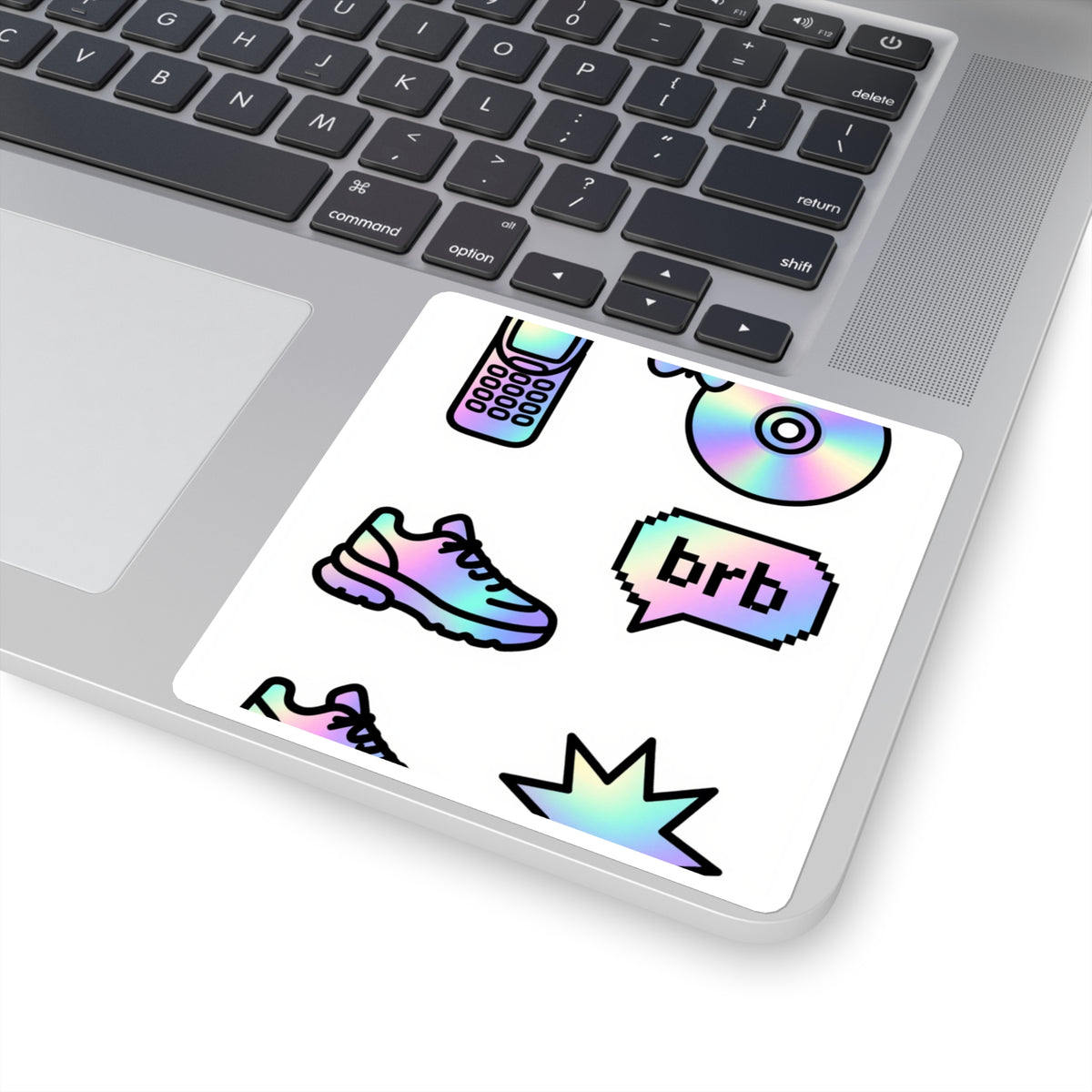 'Afterglow Arcade' Holographic Y2K Icons Sticker Sheet, 4x6in