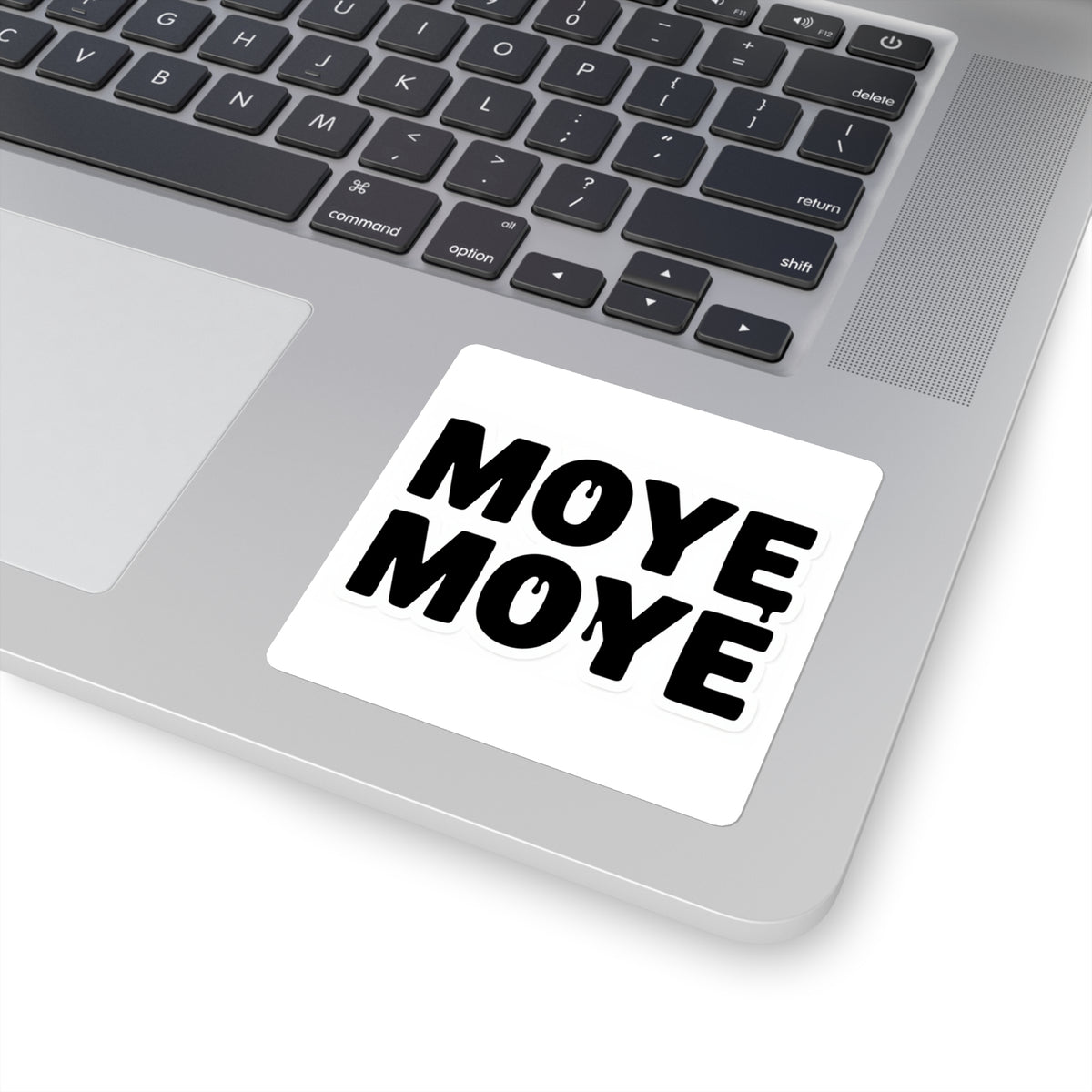'Moye Moye' Meme Text Sticker - Bold Type Kiss-Cut Vinyl Decal