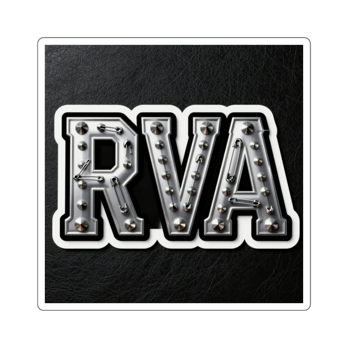 'River City Riot' RVA Punk Sticker, 4in Die-Cut Studs & Pins