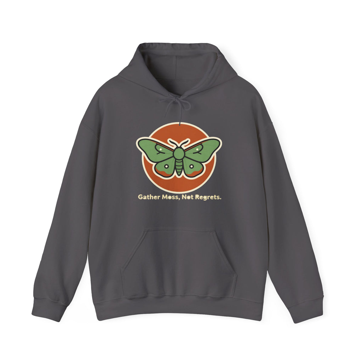'Luna & Lichen' Moth Hoodie, Goblincore Cozy-Fall Pullover