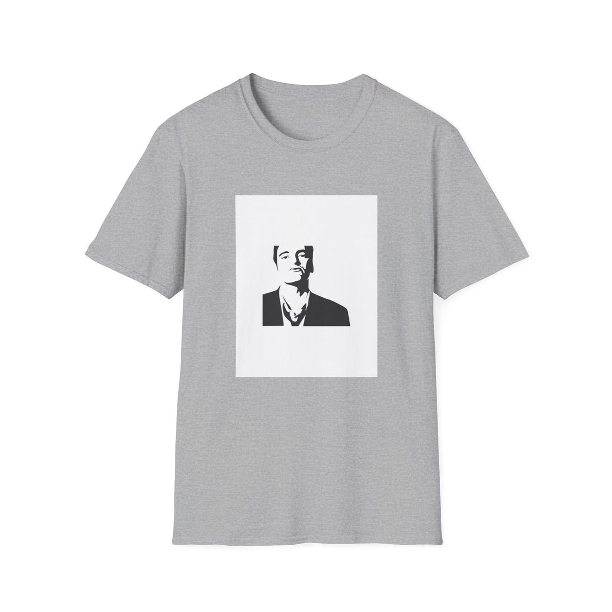 Minimalist Man in Suit Silhouette T-Shirt, Graphic Streetwear