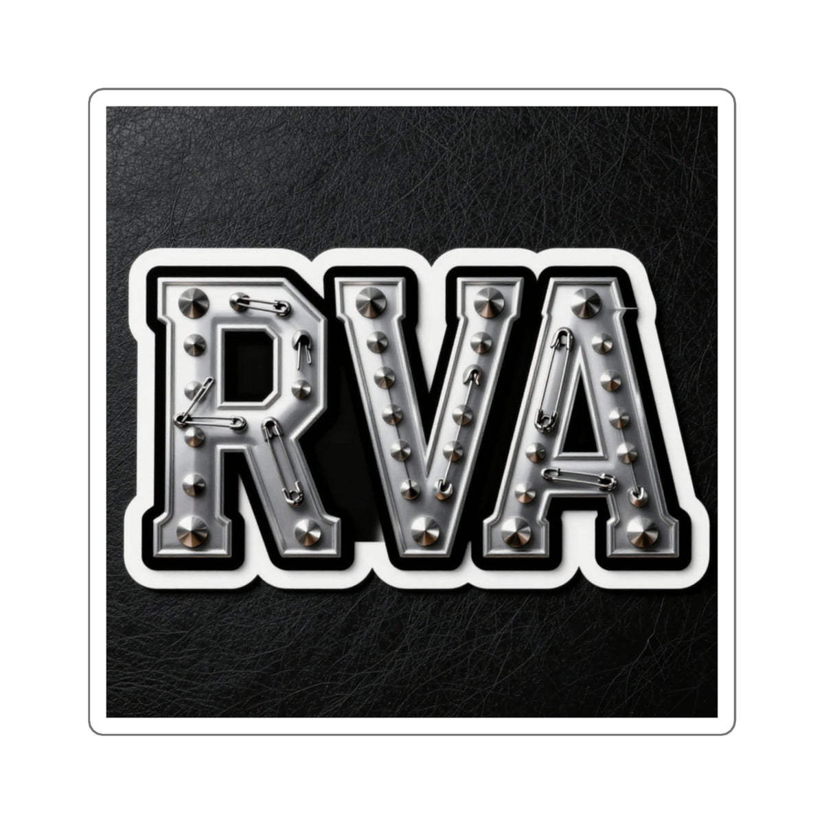 'River City Riot' RVA Punk Sticker, 4in Die-Cut Studs & Pins