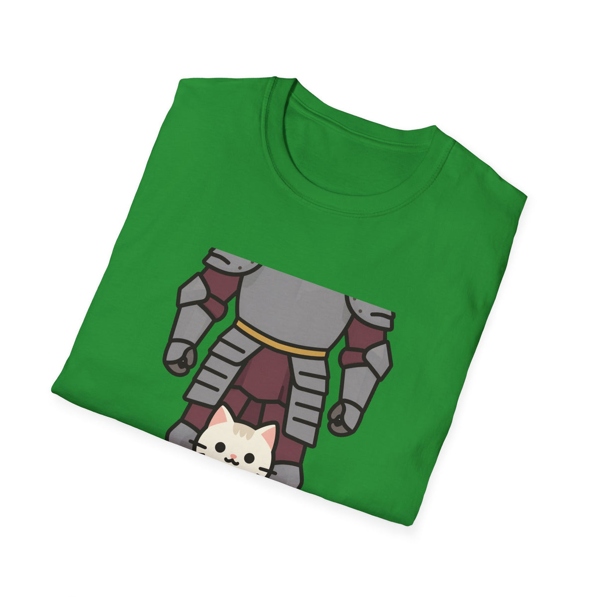 'Tiny Guard, Big Heart' Armored Kitten Knight Unisex Tee