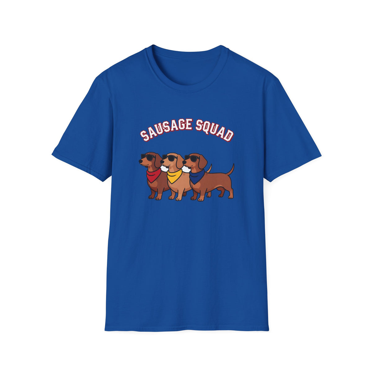 'Sausage Squad' Dachshund Group Tee, Funny Multi-Dog Mom Gift Shirt