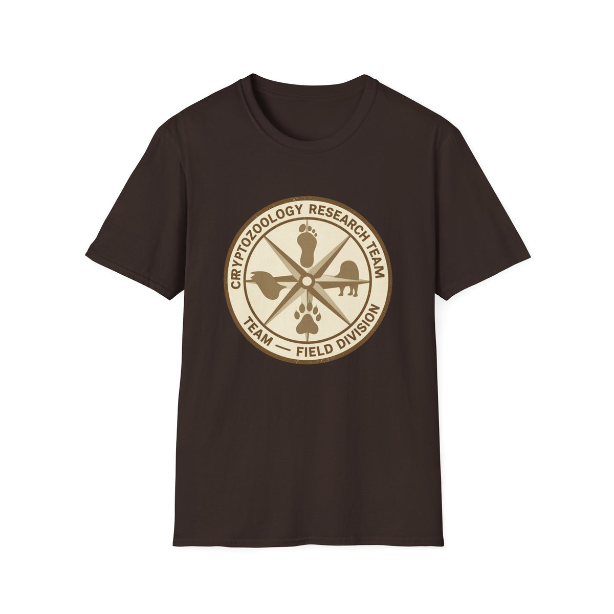Cryptozoology Research Team Badge Tee, Unisex Softstyle
