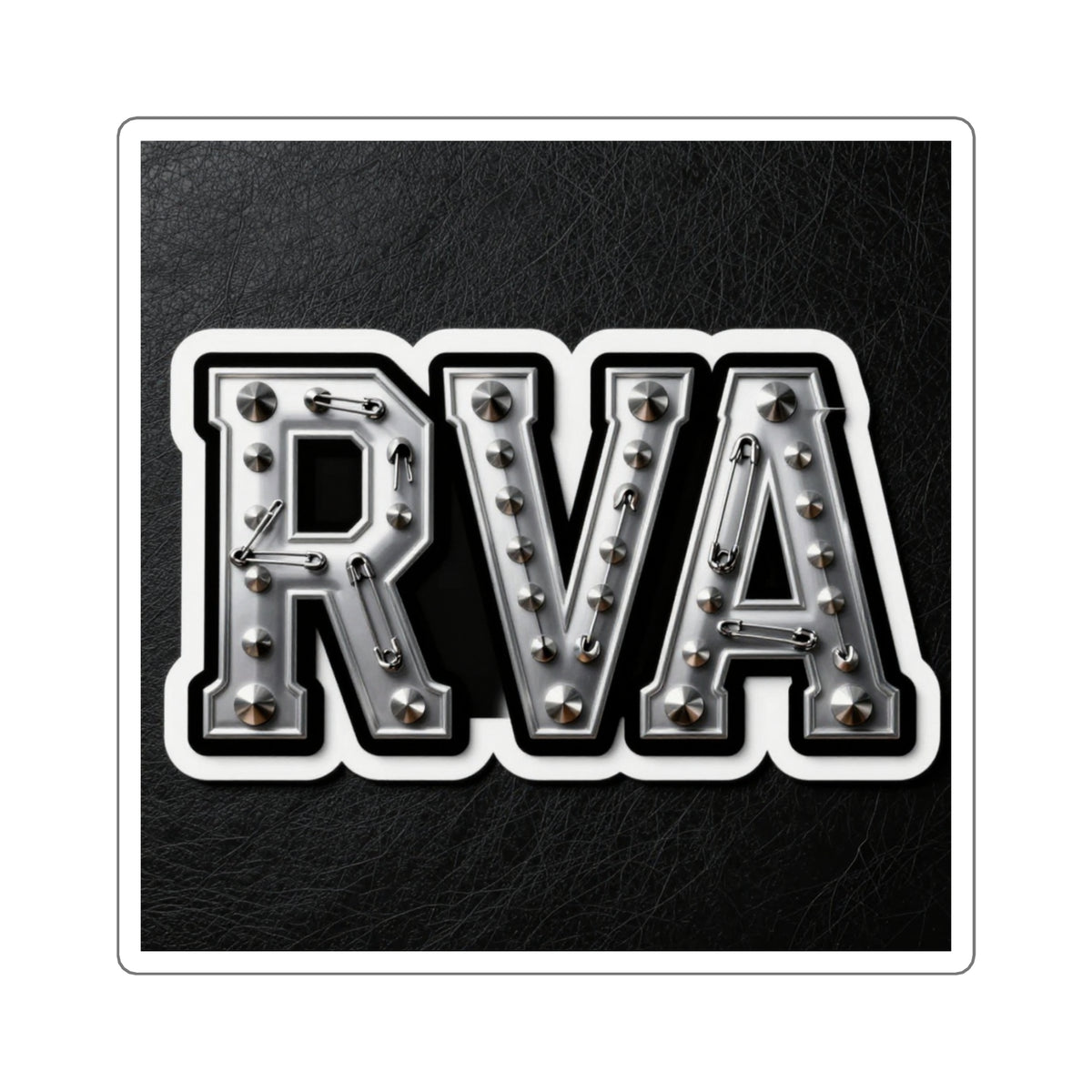'River City Riot' RVA Punk Sticker, 4in Die-Cut Studs & Pins