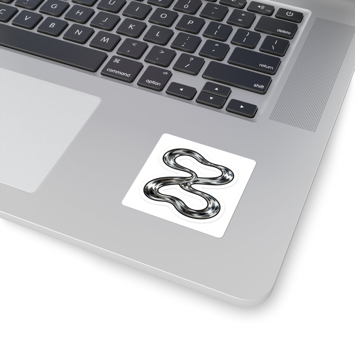 James River Wave Chrome Mirror Sticker - 2.5in Kiss-Cut Decal