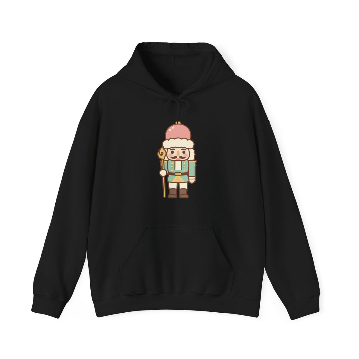 'Nutcracker Sweet' Pastel Nutcracker Hoodie, Unisex Holiday Pullover