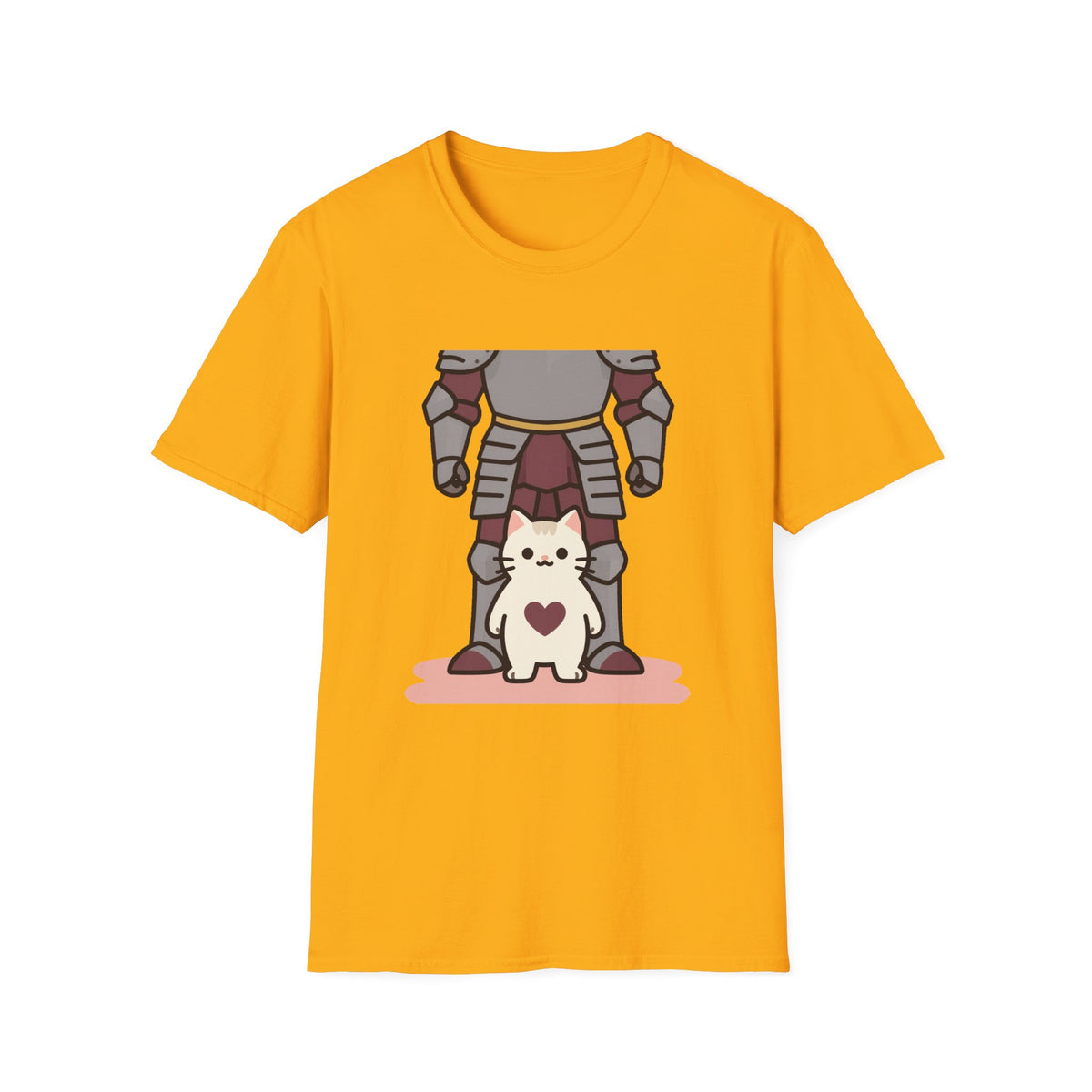 'Tiny Guard, Big Heart' Armored Kitten Knight Unisex Tee