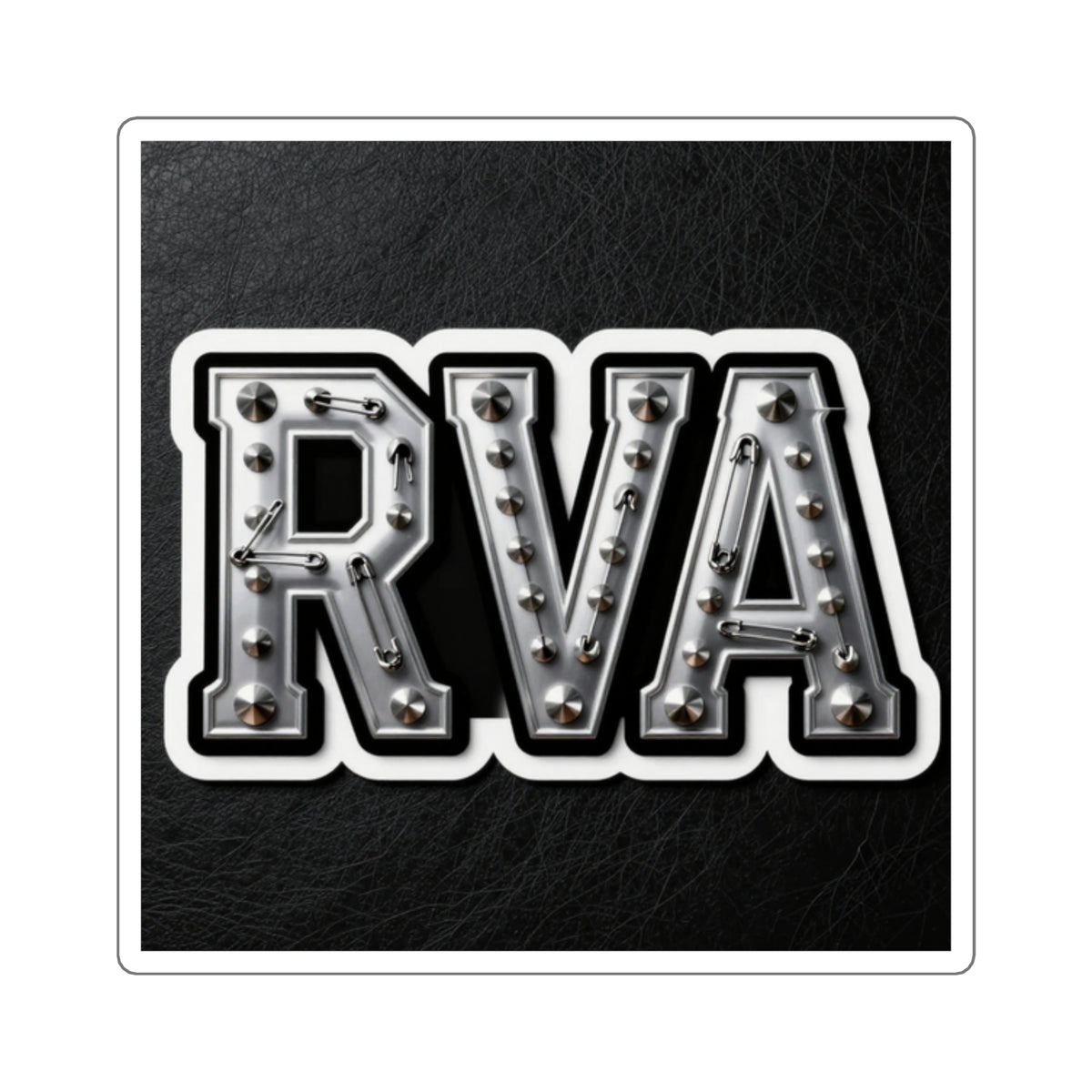 'River City Riot' RVA Punk Sticker, 4in Die-Cut Studs & Pins