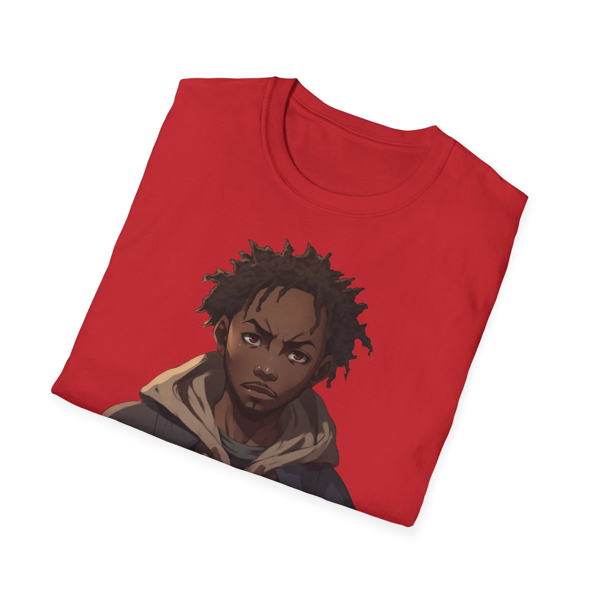 Urban Anime Dreadlocks Hoodie Portrait Graphic Tee - Streetwear