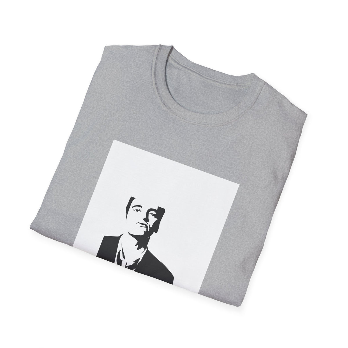 Minimalist Man in Suit Silhouette T-Shirt, Graphic Streetwear