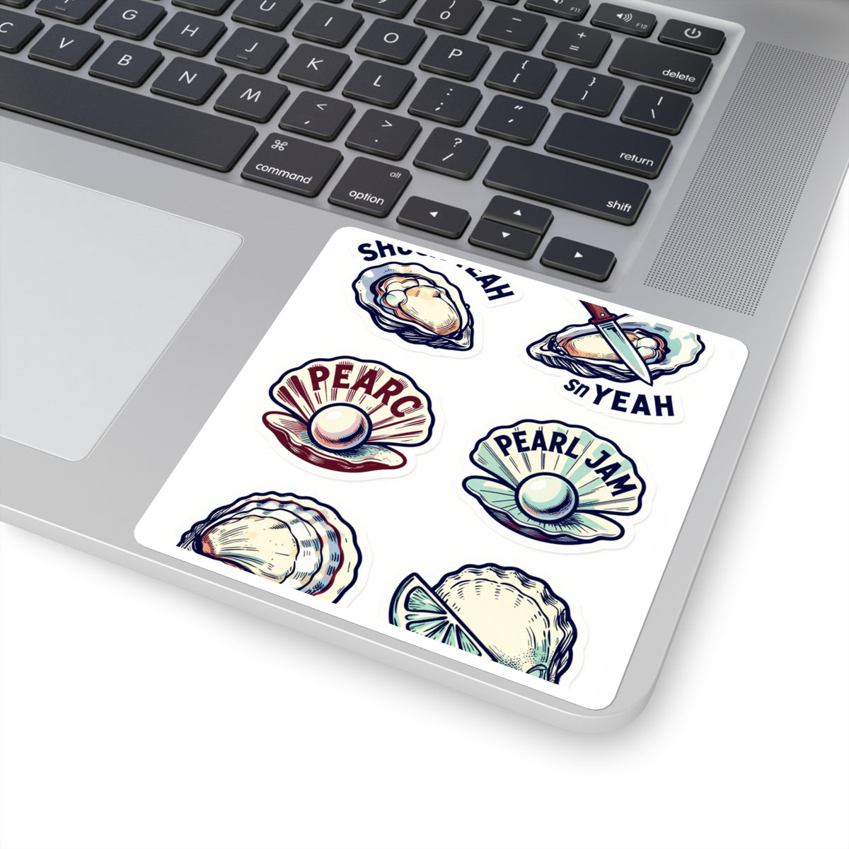 'Shuck Yeah' Virginia Oyster Pun Sticker Sheet, 4x6in Raw Bar Gift