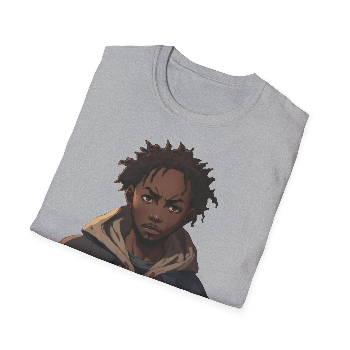 Urban Anime Dreadlocks Hoodie Portrait Graphic Tee - Streetwear