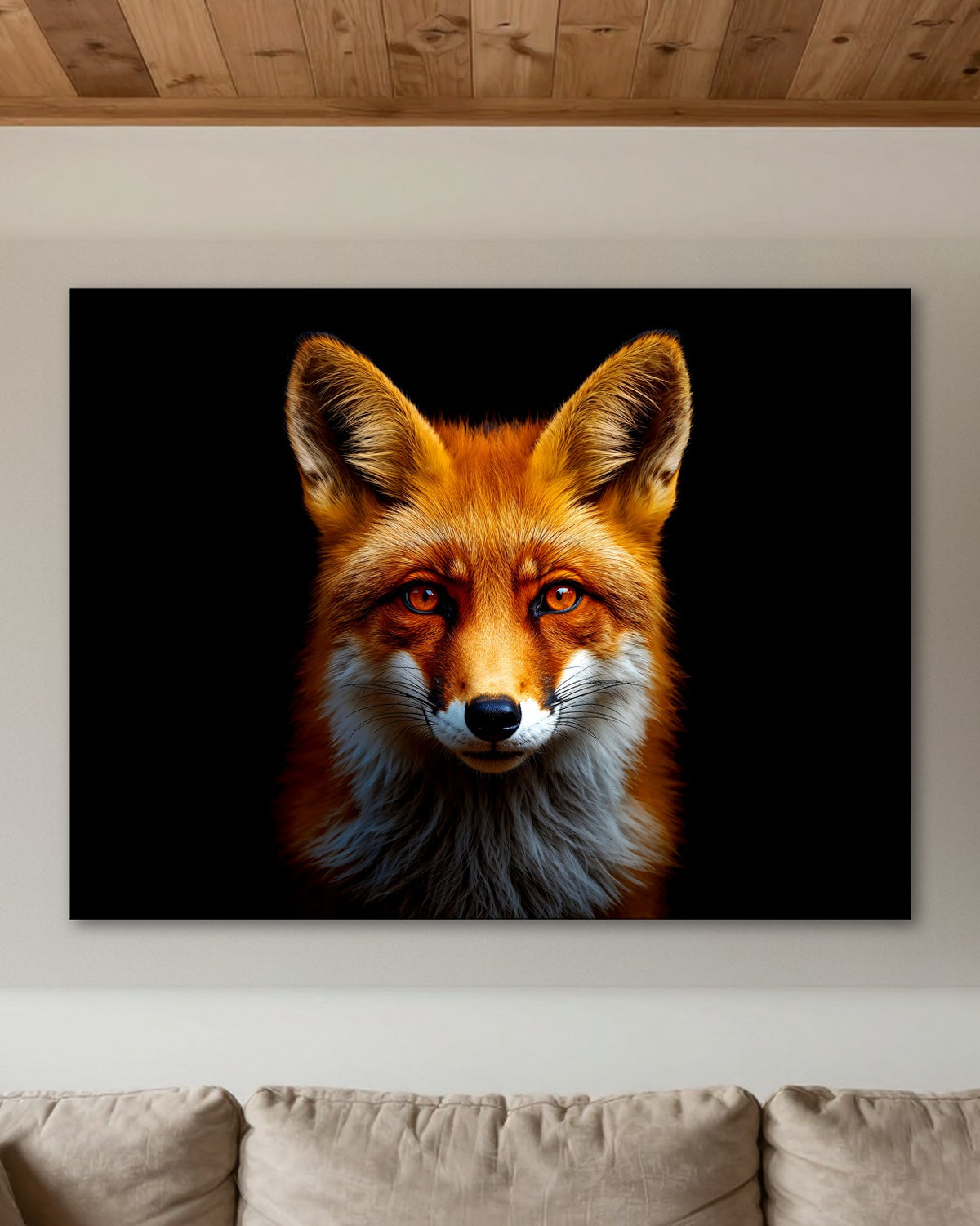 Red Fox Portrait Metal Print