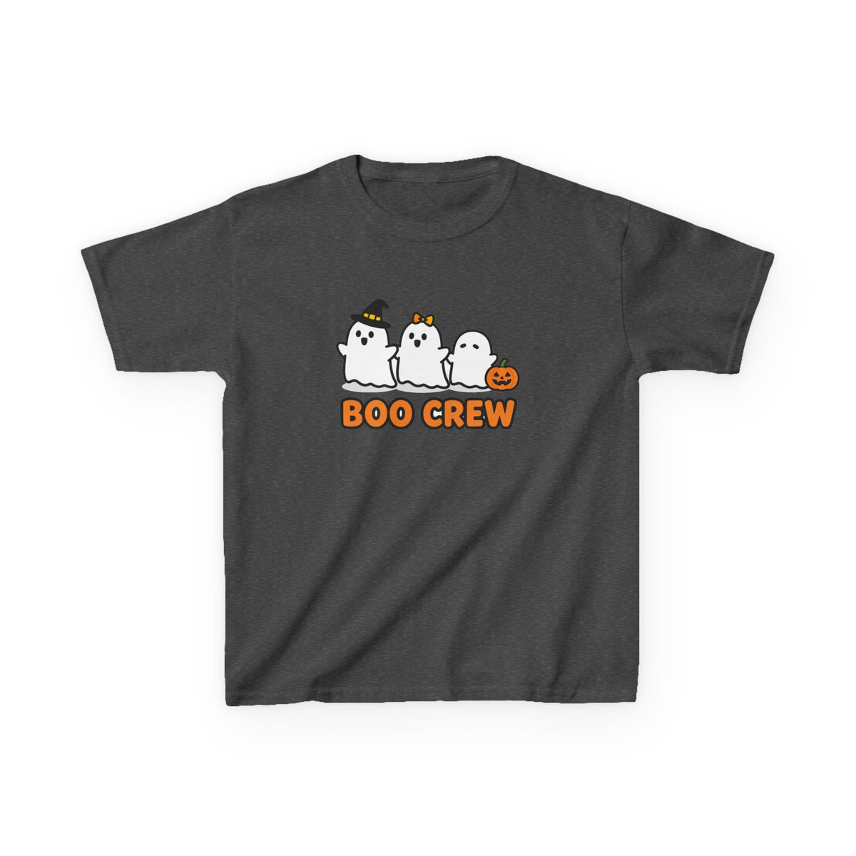 Boo Crew Kids Ghost Halloween Tee - Cute, Not Scary, Youth XS-XL