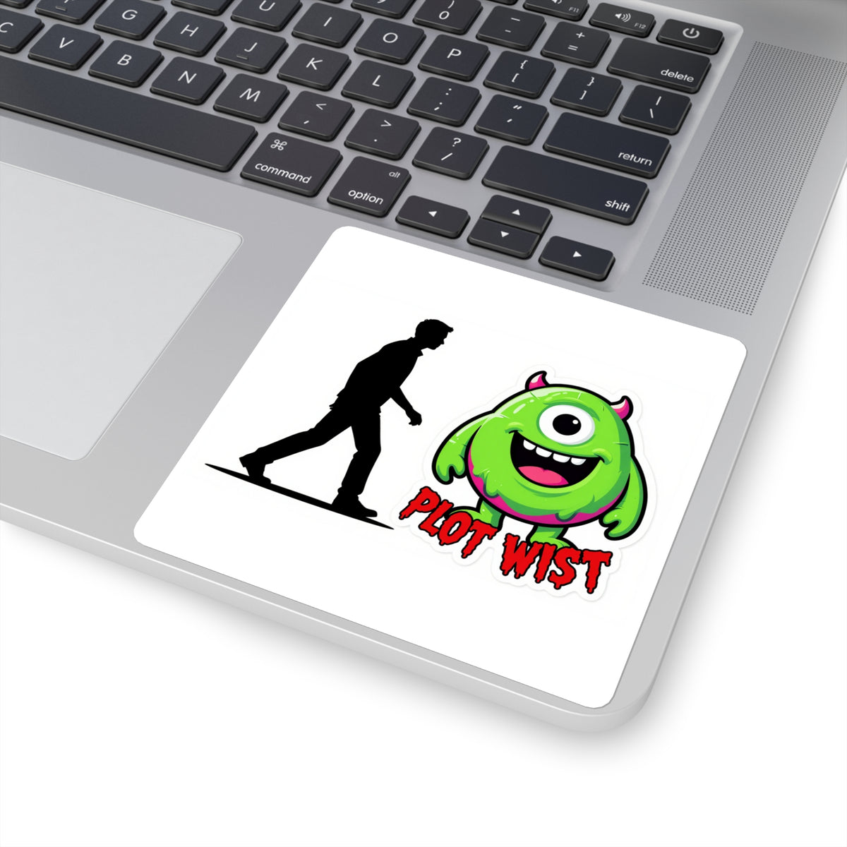 'Plot Twist' Costume Reveal Kiss-Cut Sticker, 3in Halloween Decal