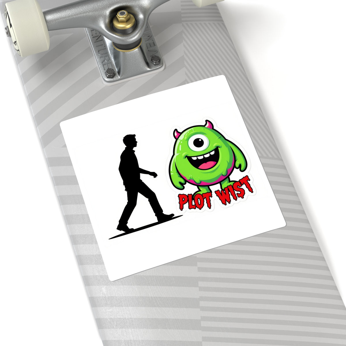 'Plot Twist' Costume Reveal Kiss-Cut Sticker, 3in Halloween Decal