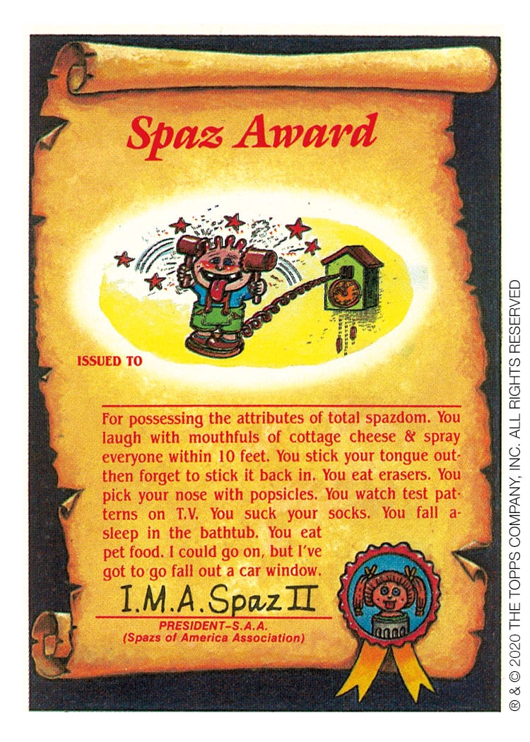 Garbage Pail Kids · 42 Back