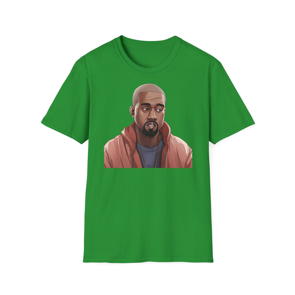 Hip Hop Artist Portrait Graphic Tee - Pink Hoodie Streetwear Print