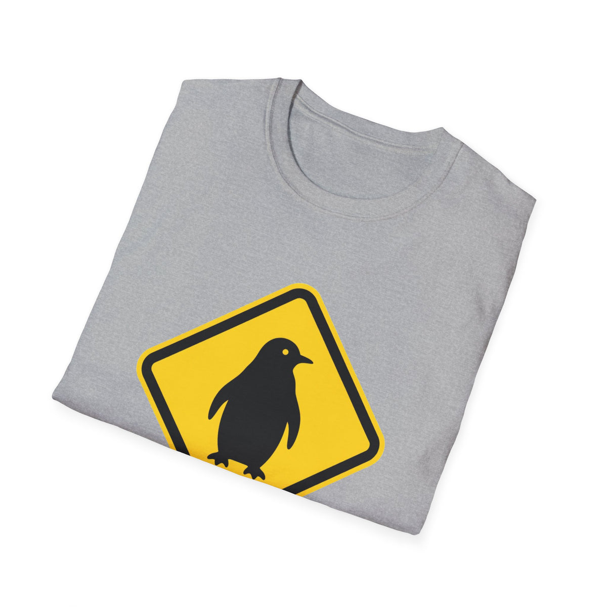 Deadpan Penguin "Send Help" Graphic Tee, Unisex Softstyle
