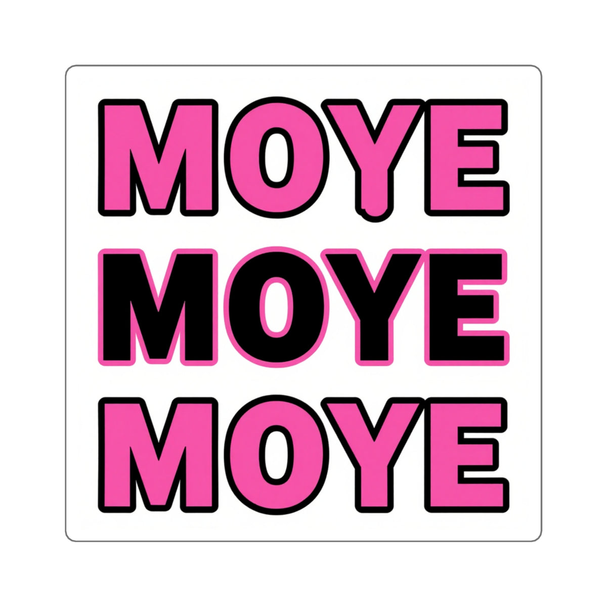 'Moye Moye x3' Mini Sticker Strip - Kiss-Cut Vinyl Decal