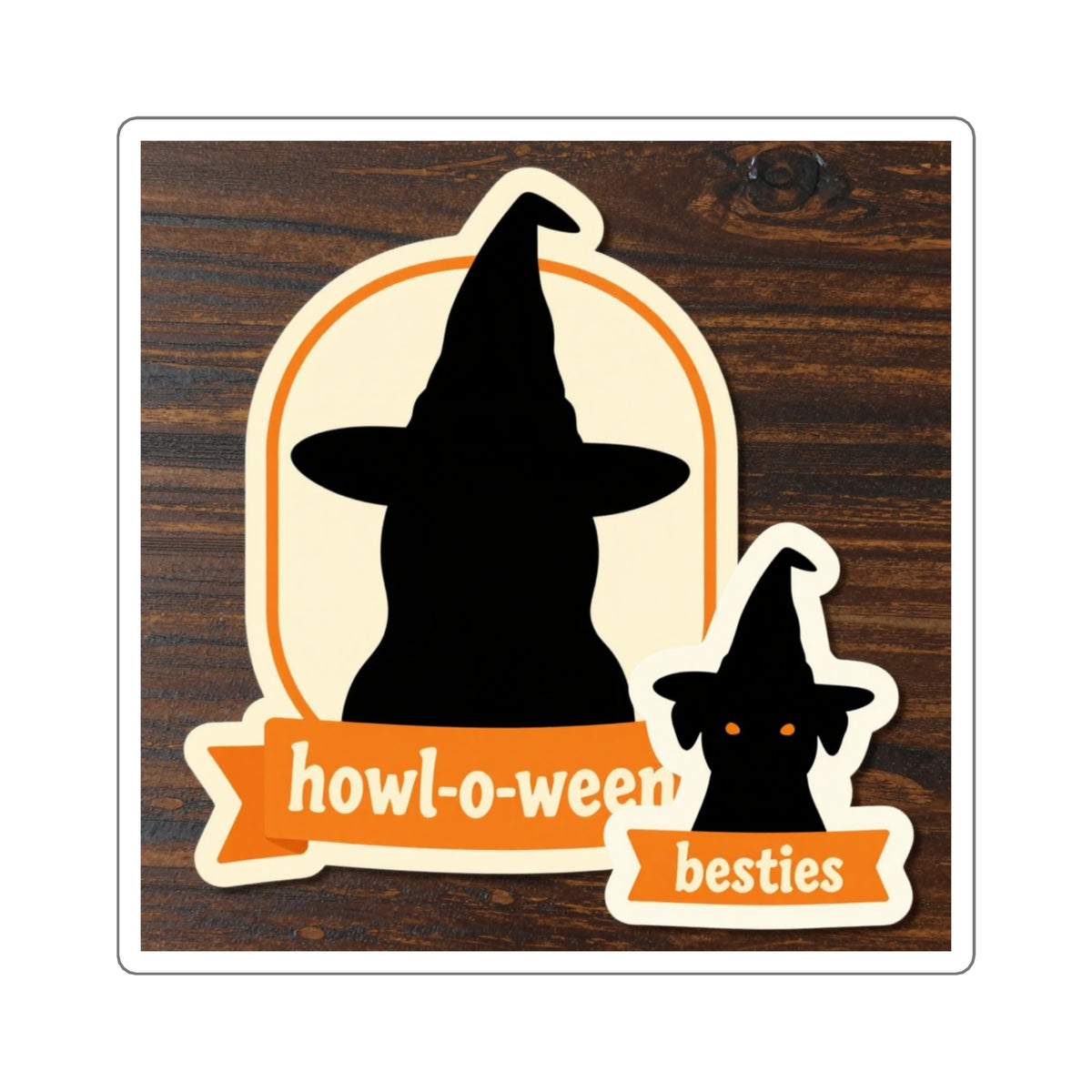 'Howl-O-Ween Besties' Matching Pet & Owner Sticker Set, 2pc