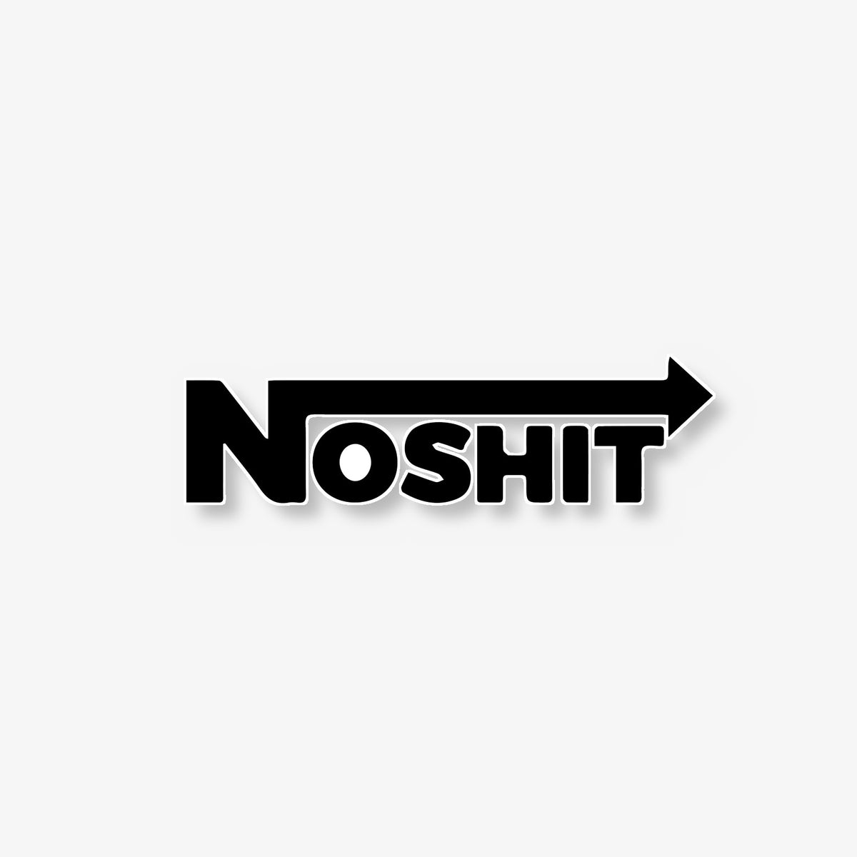 No Shit Arrow Car Decal -- Laminated