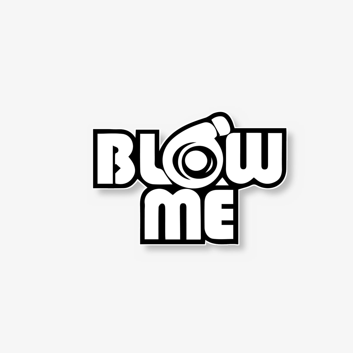 Blow Me Camera Car Decal -- Laminated