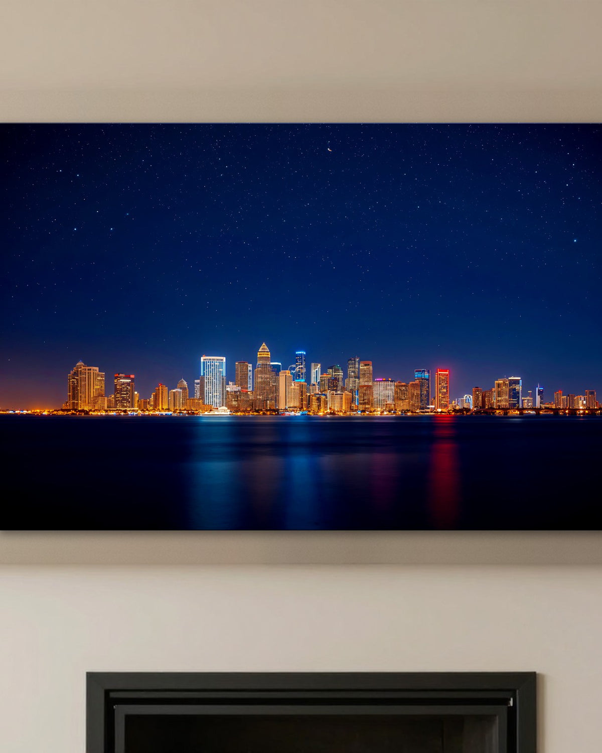 Miami Skyline Metal Print