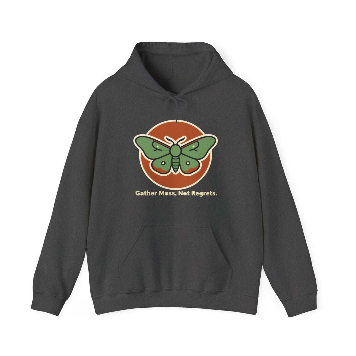 'Luna & Lichen' Moth Hoodie, Goblincore Cozy-Fall Pullover